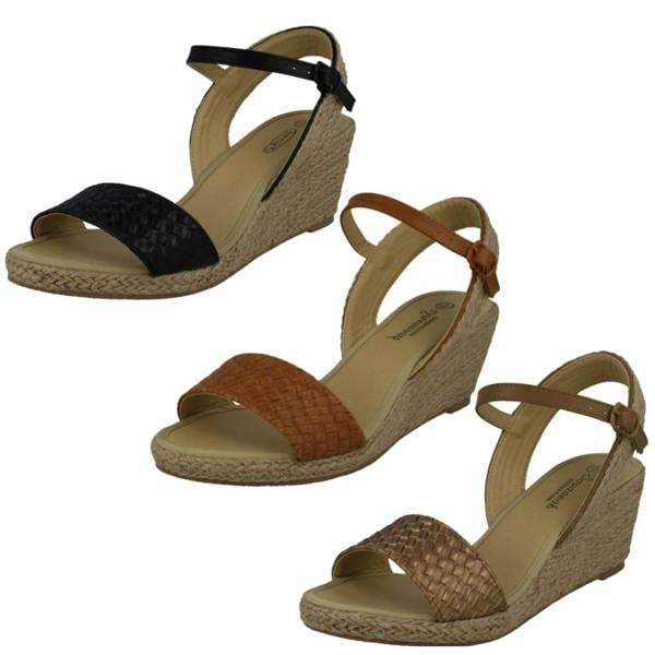 Savannah Ladies Savannah Rope Wedge Sandals