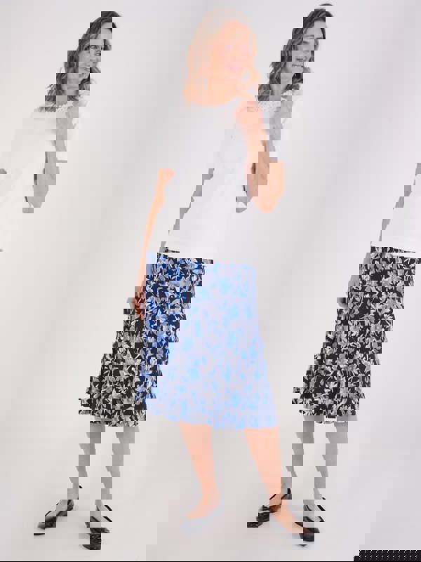 TIGI Floral Jersey Skirt - Regular