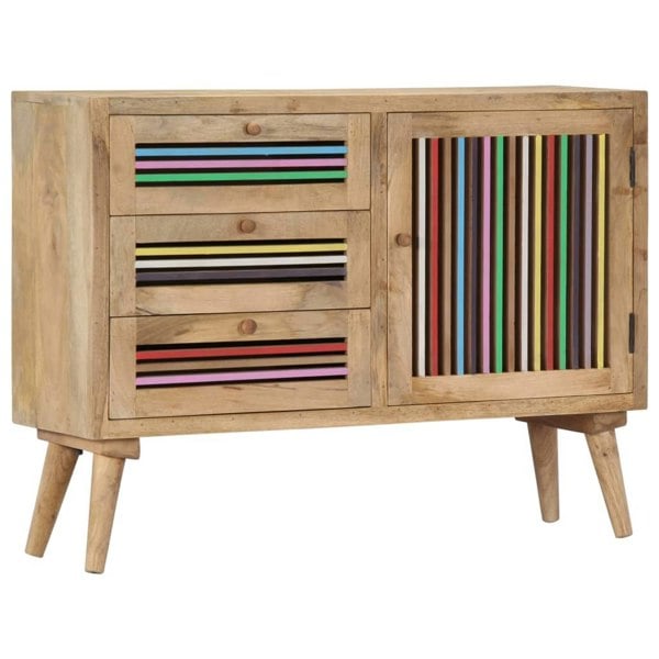 Berkfield Sideboard 100x30x75 cm Solid Mango Wood