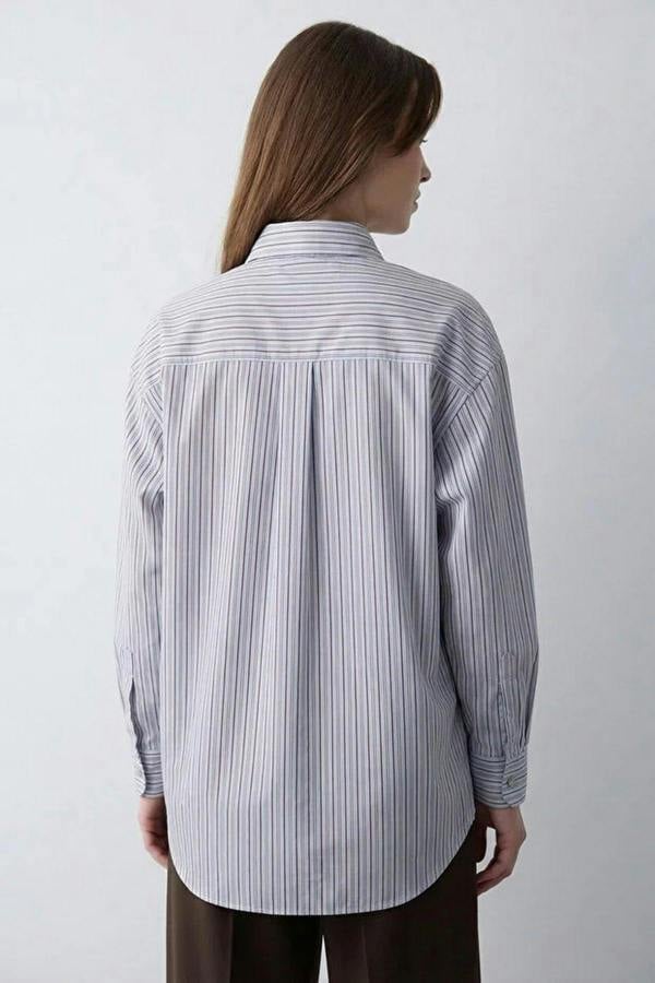 WOVCOR Striped Oversize Shirt