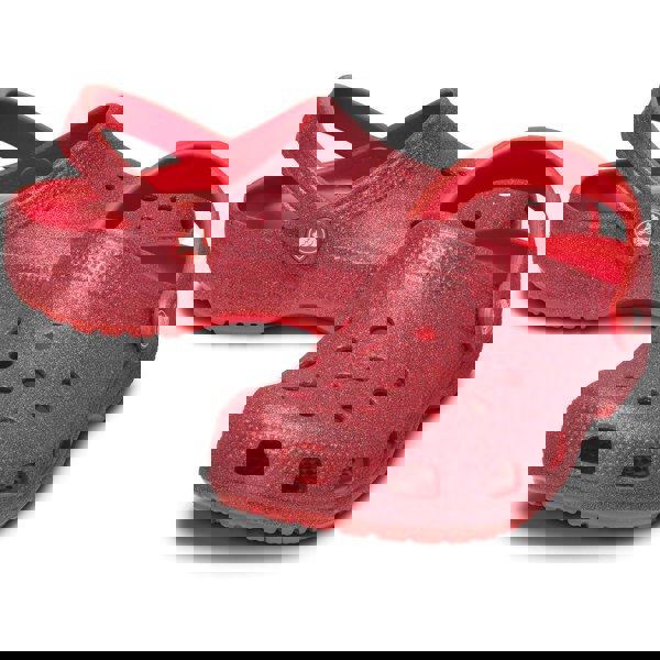Crocs Classic Glitter Clog Unisex - Cherry Red