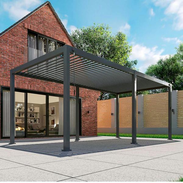 Ocean Designs Tivoli 6m x 3m Grey Frame Free Standing Pergola