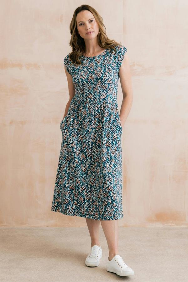 Sway Organic Cotton Jersey T-Shirt Dress Restore Ocean