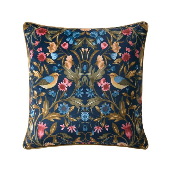 Catherine Lansfield Hedgerow Hopper Cushion Navy Blue