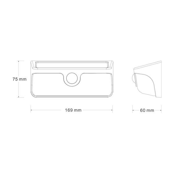 Milagro Link Solar Lamp 5W 500Lm 4000K Black