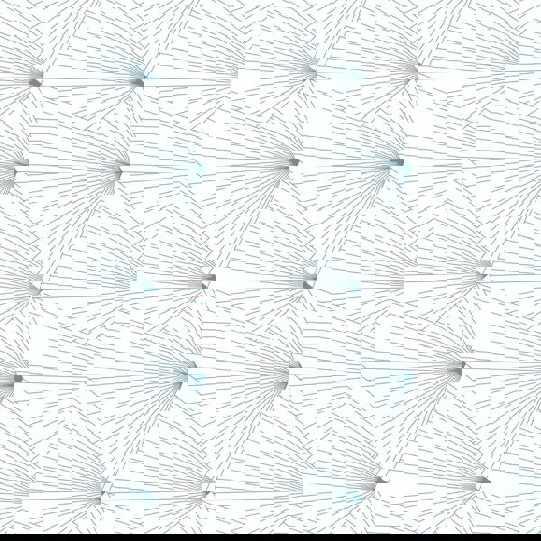 Fan French blue / white