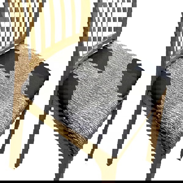 Anyseat Chair Cover Dark Gray Black Pattern Print Stretch Seat Cover for Home Dinning Kitchen Washable Removable