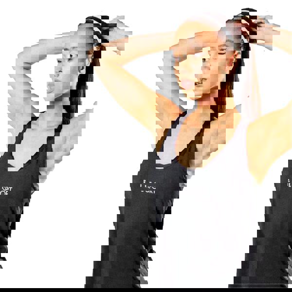 Elle Womens/Ladies Signature Polyester Vest Top - Black - 