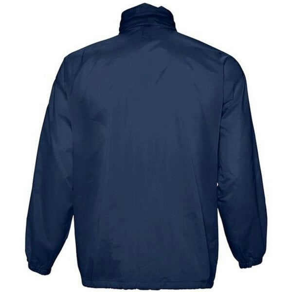 SOLS Unisex Surf Windbreaker Lightweight Jacket - Navy