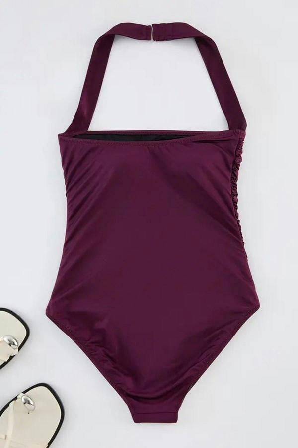 WOVCOR Shaping Square Neck Covered Hipster Swimsuit