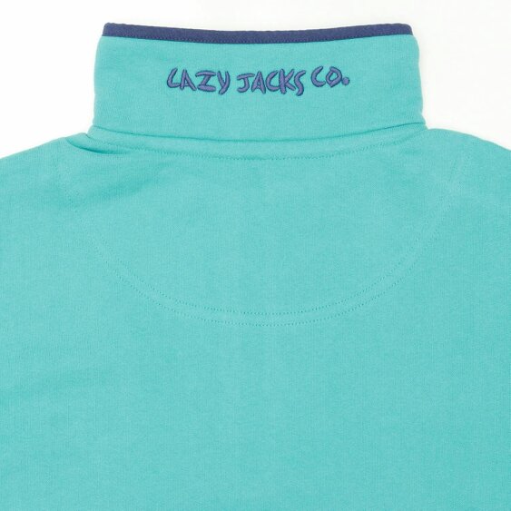 Lazy Jacks LJ3 - Ladies Quarter Zip Sweatshirt - Sea Green