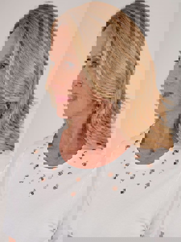 TIGI-Wear Eyelet Trim Top