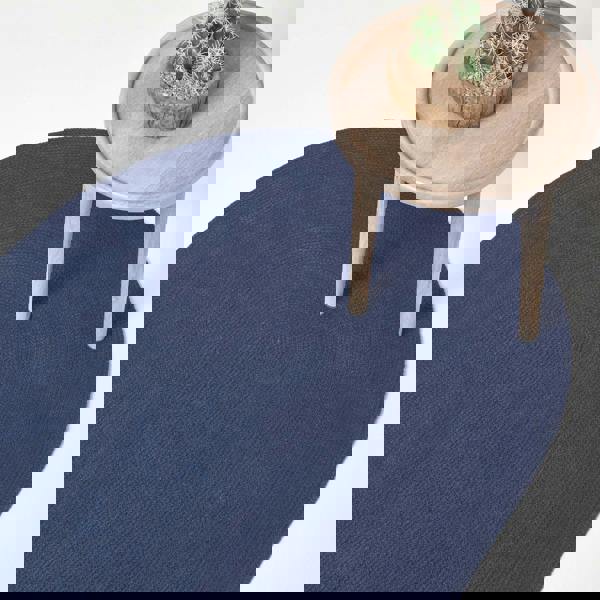 HOMESCAPES Handmade Woven Braided Rug