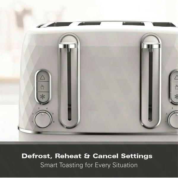 Hamilton Beach Diamond 4 Slice Toaster - White