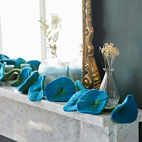 Paper High Felt Flower Garland
