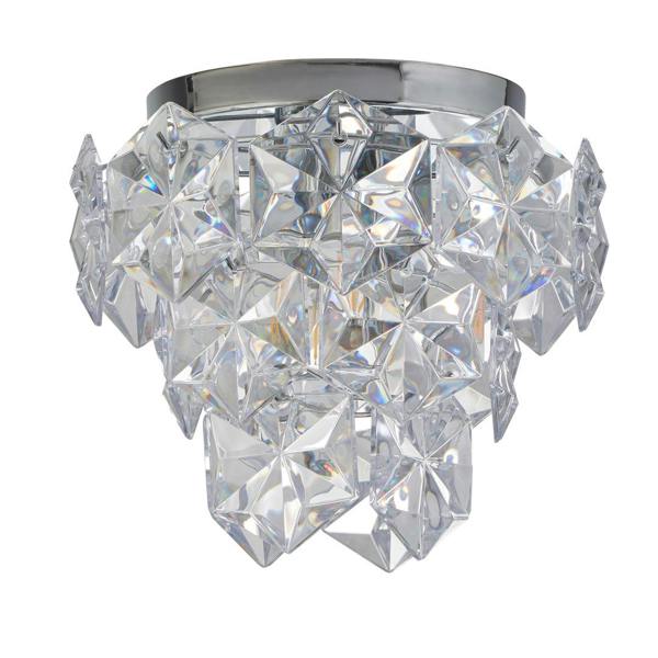 Pagazzi Lighting Rhia 3 Light Clear Flush Ceiling Light