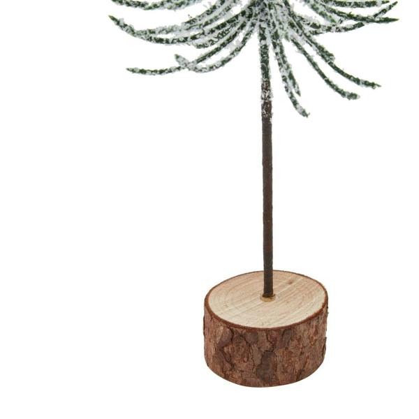 Hill Interiors Snowy Spindle Tree Christmas Decoration - Brown/White/Green - 