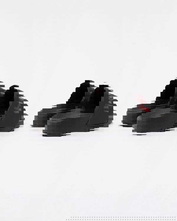 HUGO Timein Mens Gradient Logo Slides - Black 001