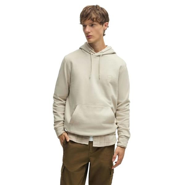 Boss Mens Wetalk Pullover Hoodie - Light Beige - 