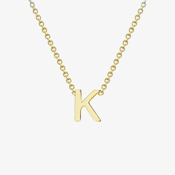 T. H. Baker 9ct Yellow Gold Mini Initial K Necklace 1.19.0160