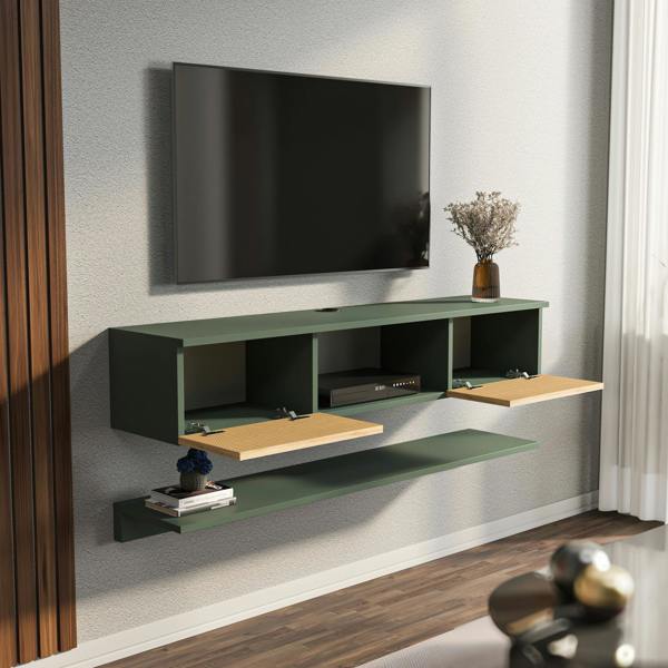 Decorotika Elia Modern Tv Stand TV Cabinet for TV's up to 60"