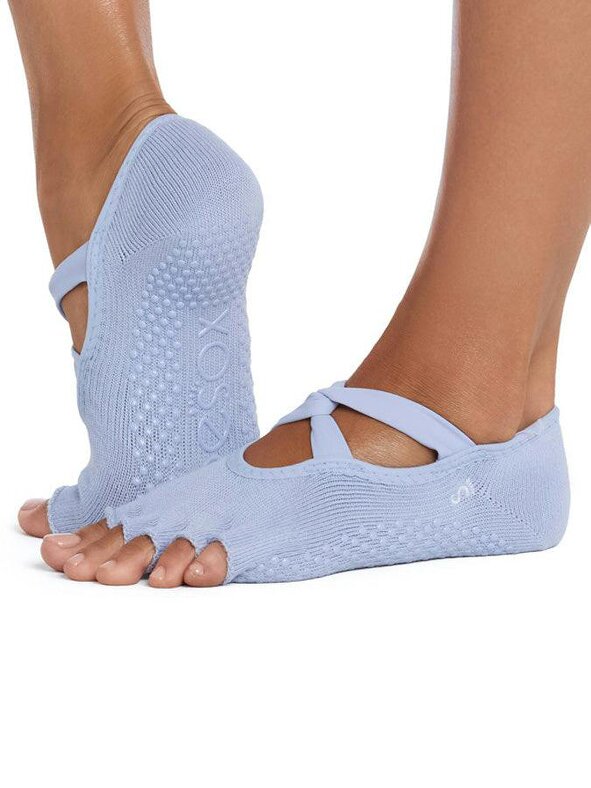 ToeSox Ivy Half Toe Grip Socks - Sky Spell