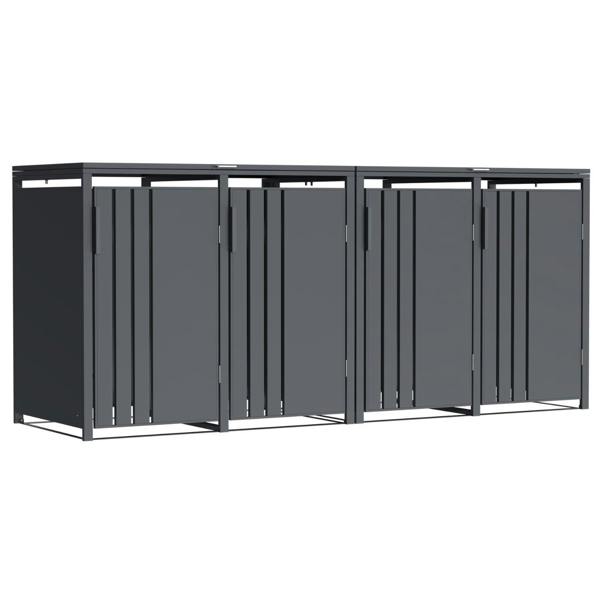 Phoenix Safe Phoenix GB4400AA Outdoor Quad Wheelie Bin Store for 4 x 240L Bins in Anthracite