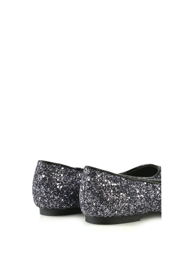 XY LONDON Statement Pointed Toe Flat Bridal Ballerina Pump Shoes