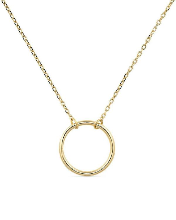18K Gold Circle Necklace - Necklaces - Elk & Bloom