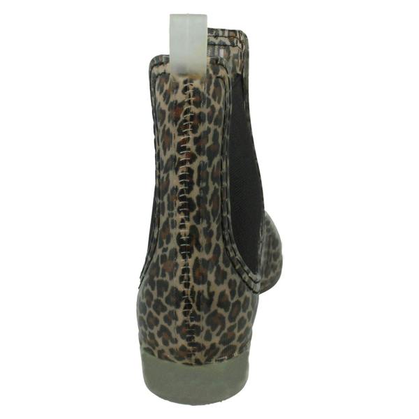 Spot On Girls Spot On Leopard Print Ankle Welly X1263#G