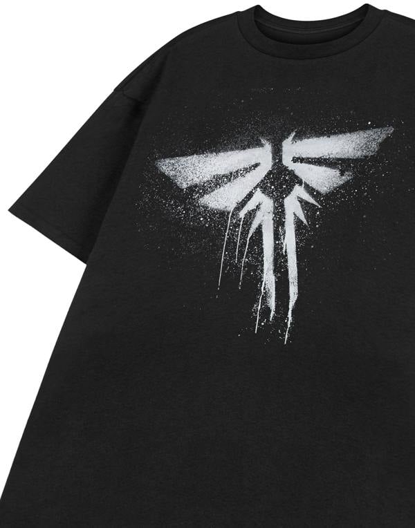 The Last Of Us Mens Black Firefly Short Sleeved T-Shirt