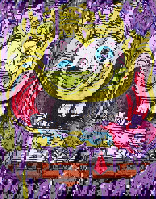 SpongeBob SquarePants Mens Black Life's Sweet Short Sleeved T-Shirt