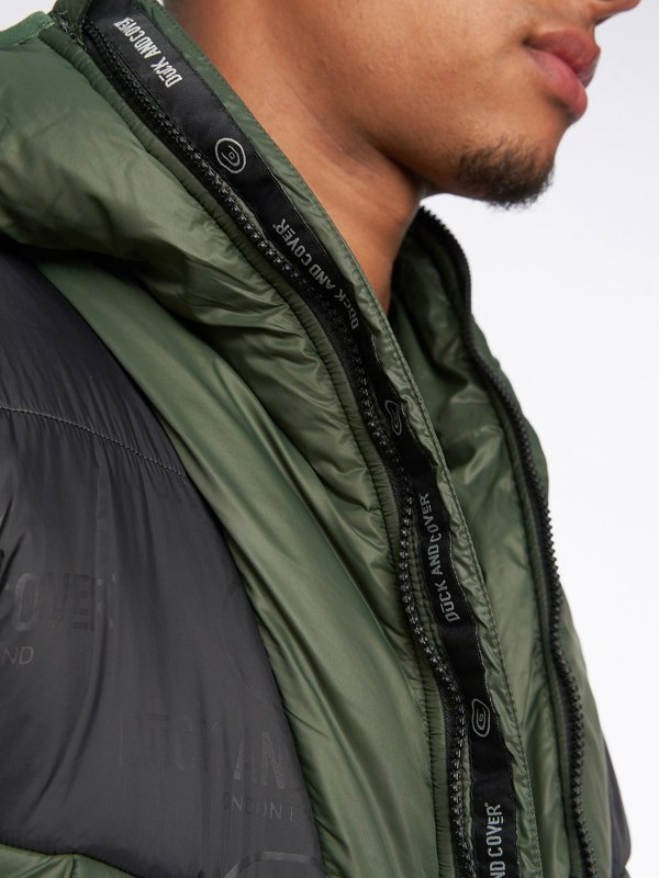 Duck and Cover Raymax Padded Jacket Dark Olive