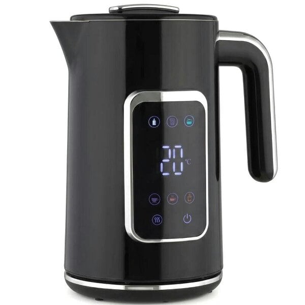 Bobobiy Electric Kettle, 1.7L Fast Boil 3000W Water Kettle with LED Display, Adjustable Temperature, Keep Warm Function, Black