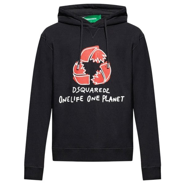 Dsquared2 One Life one Planet Black Hoodie XS
