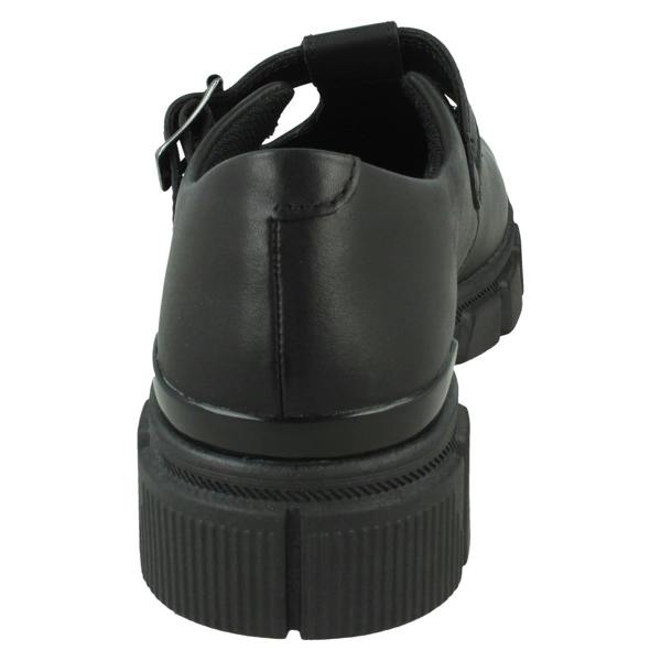 Clarks Girls Clarks Chunky Sole T-Bar School Shoes Evyn Bar Y