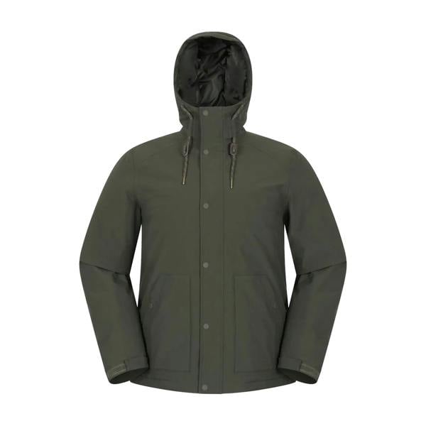 Mountain Warehouse Mens Oak Waterproof Jacket - Khaki Green