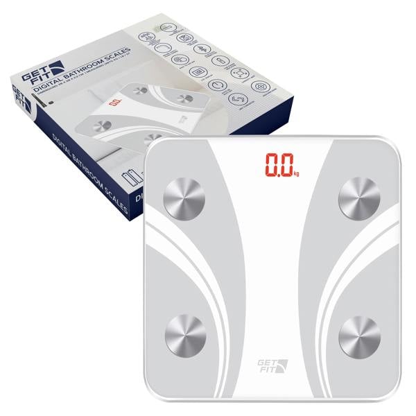 Get Fit Smart Bathroom Scales Digital Body Weighing Scale Connect IOS/Android
