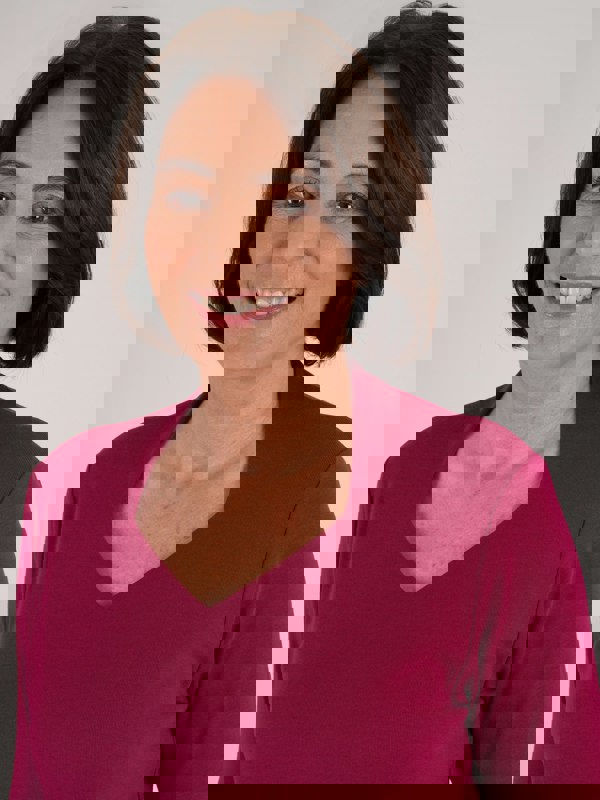 PennyPlain High Back Sweetheart Neck Top - Raspberry