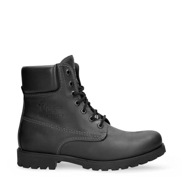 Panama Jack 03 C3 - Men's Black Leather Waterproof Ankle Boots