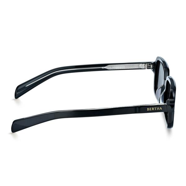 Bertha Lilly Polarized Sunglasses - Black/Black - BRSBR061C1