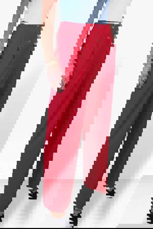 Paulo Due Women's Tailored Wide Leg Office Trousers