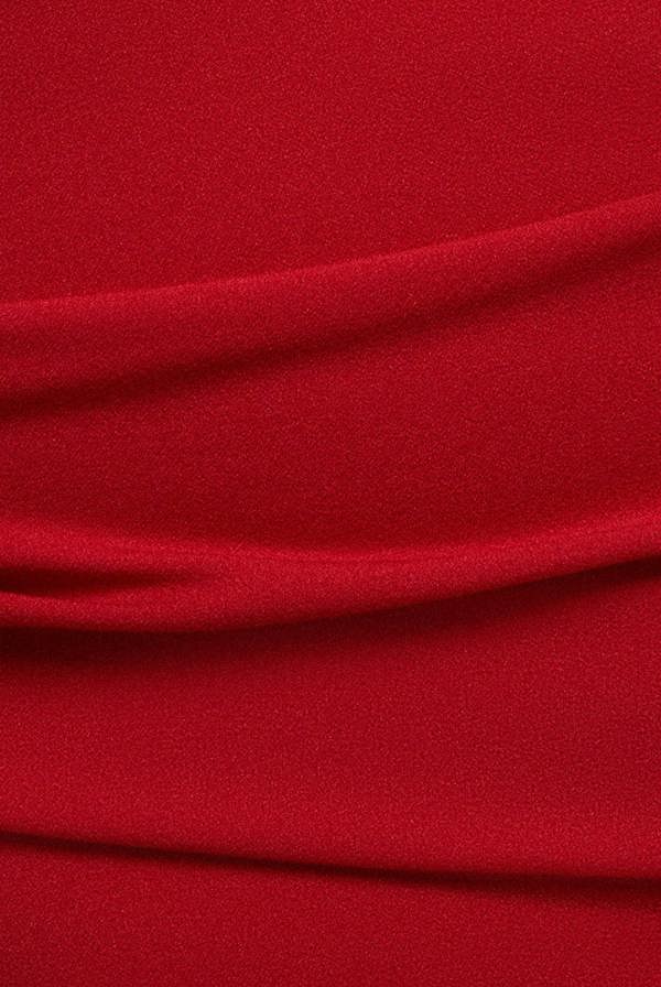Bardot Pleated Midi Dress - Red DR1092AP