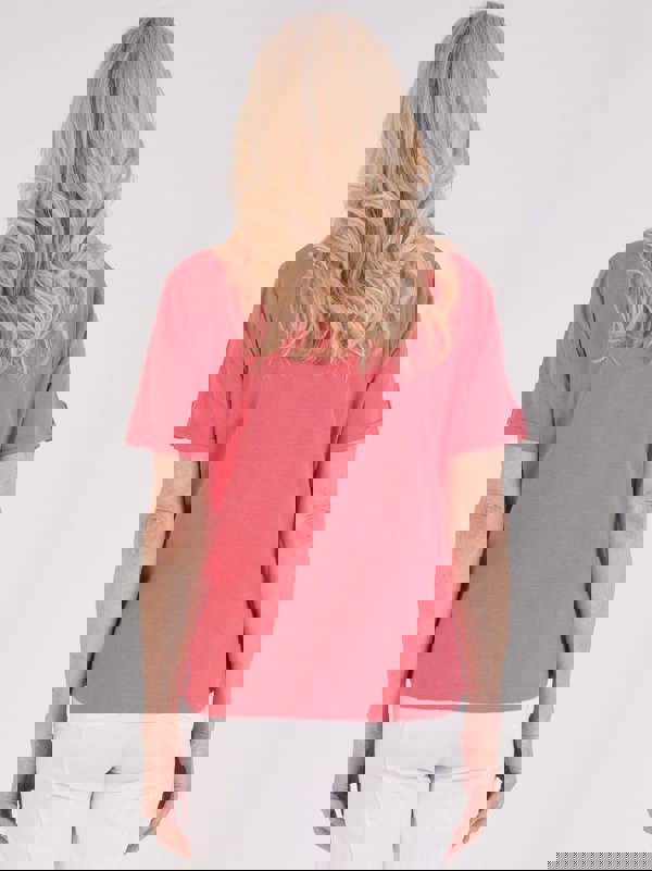 TIGI Pomegranate Notch Neck Top