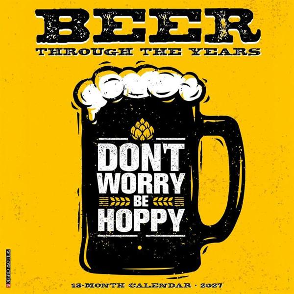 Beer Through The Years Calendar 2027, Wall Calendars, Month To View, Lifestyle, Gift