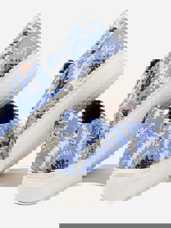 Etro Kids Floral Paisley Trainers in Blue