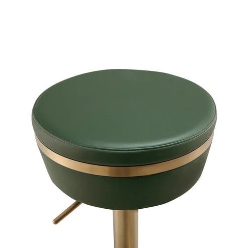 Furniture Edit Astro Malachite Green and Gold Adjustable Stool