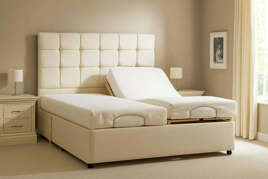 Paradise Beds Stowford Electric Adjustable Bed With Memory Mattress