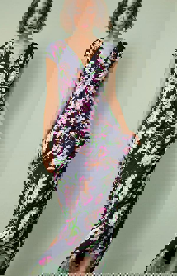 Alie Street London Sophia Maxi Dress Petite - Midnight Blossom