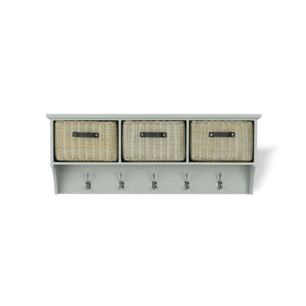 Statement Furniture Tetbury Large Hanging Shelf with 3 Storage Baskets